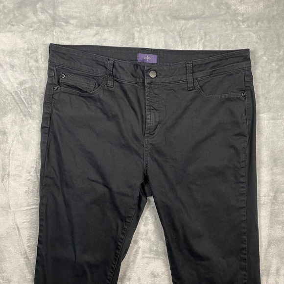 NYDJ Ankle Pants Black Size 12 Womens Slimming Stretch Technology - Picture 5 of 13